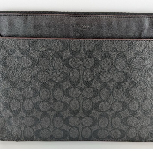 Coach Gray Laptop Bag Sleek Minimalist Design - Picture 1 of 1